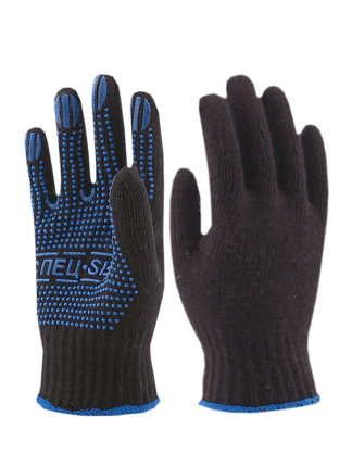 Перчатки трикотажные с ПВХ СПЕЦ-SB® черный, (Пер 011)